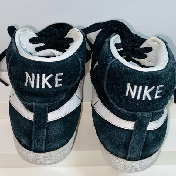 NIKE BLAZER MID '77 BLACK SUEDE SB ZOOM MENS 10.5M SNEAKERS 429988006 GOOD COND - Picture 1 of 8